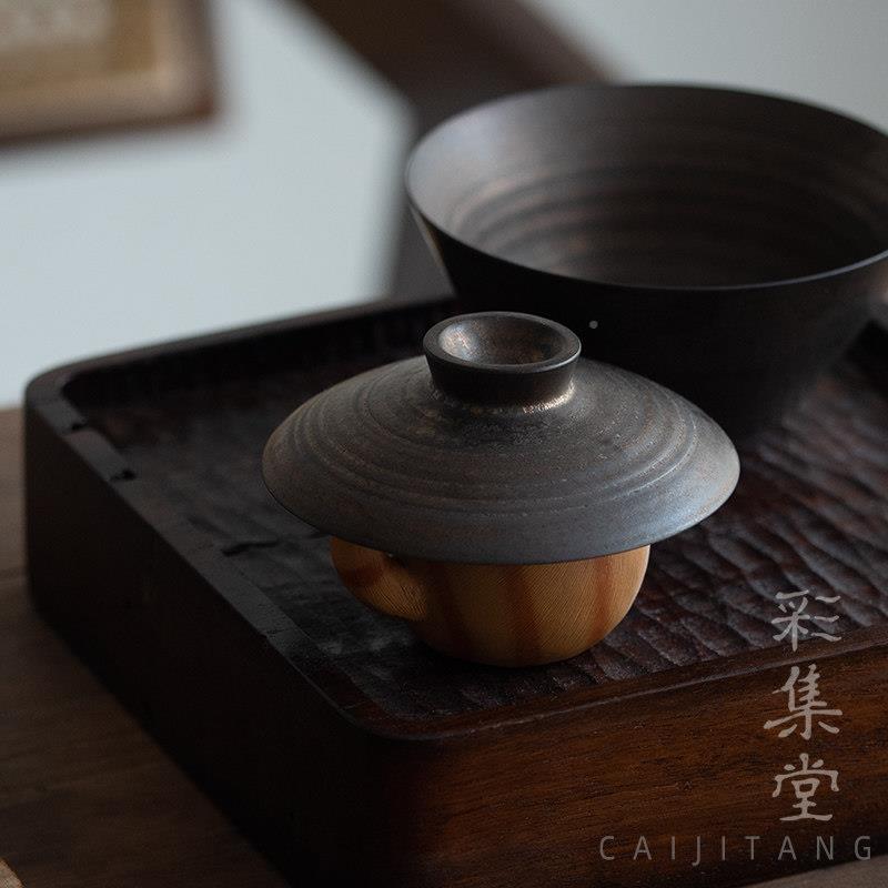 彩集 紫养砂嘟嘟猫盖置 迷你手工堂茶宠可可卡通茶VWX玩爱礼物小