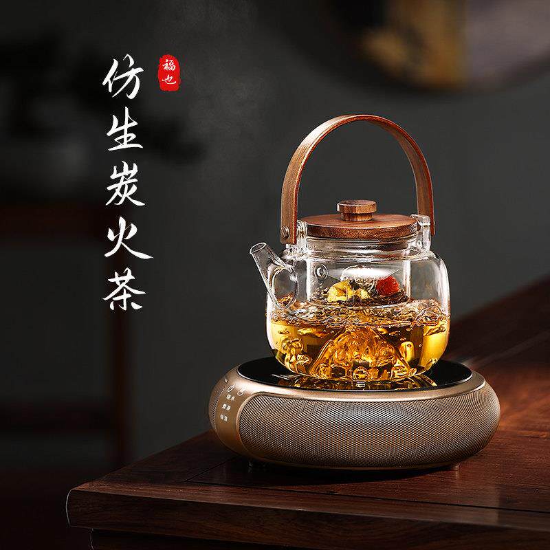 福黑晶炉家用煮M-K1茶新款炉小型器烧水煮茶电热炉泡茶电磁炉也玻