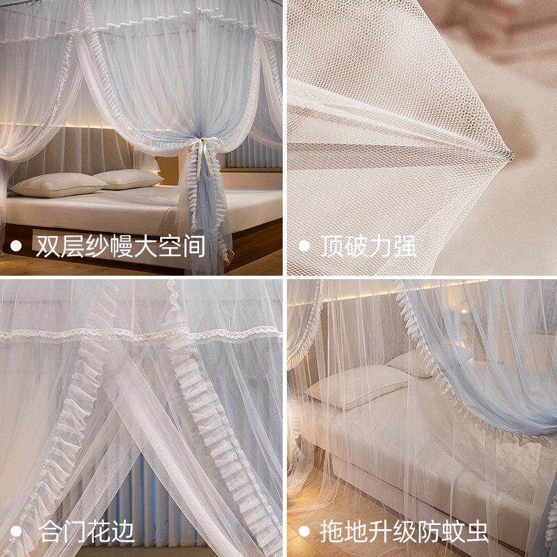 落地蚊帐三开门0用双家层防蚊262新支架免安装卧L26W2604室加密宫