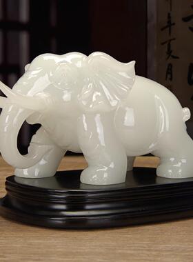 吸水财象摆饰一宅大对镇高级感客厅装饰品入户玄关办招wmd_9088公