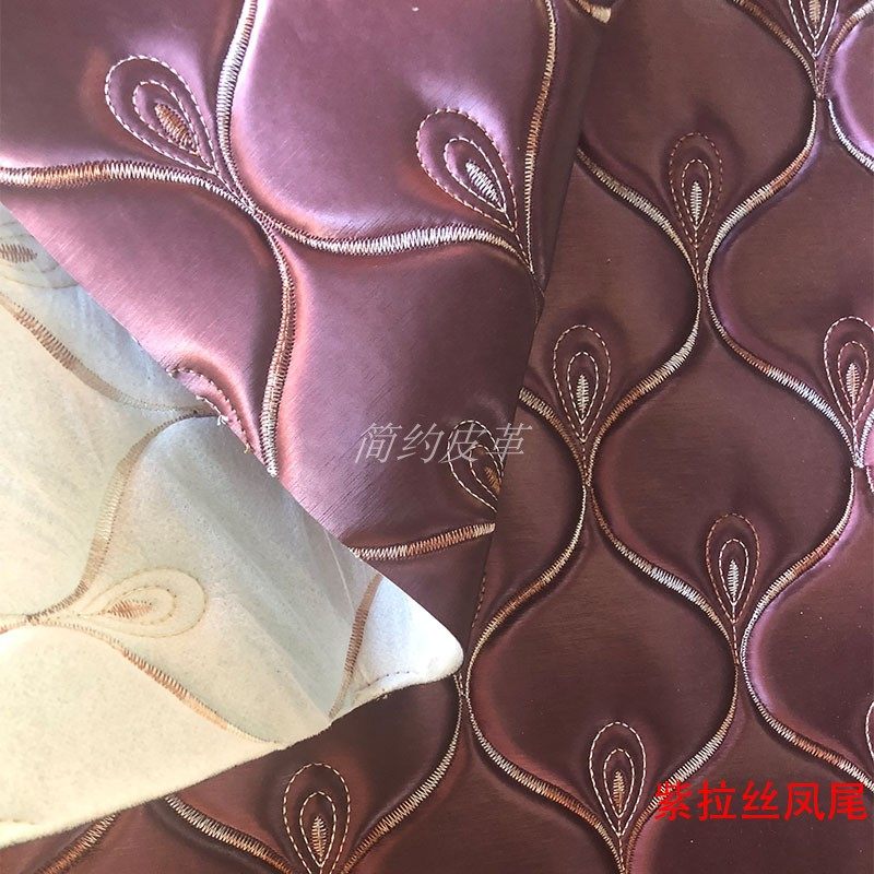 刺绣凤尾软包皮革床头床围背景墙移门腰线背景墙蒙古包装修硬包,家装主材,背景墙软包,淘宝优惠券,粉丝福利购,淘宝优惠卷