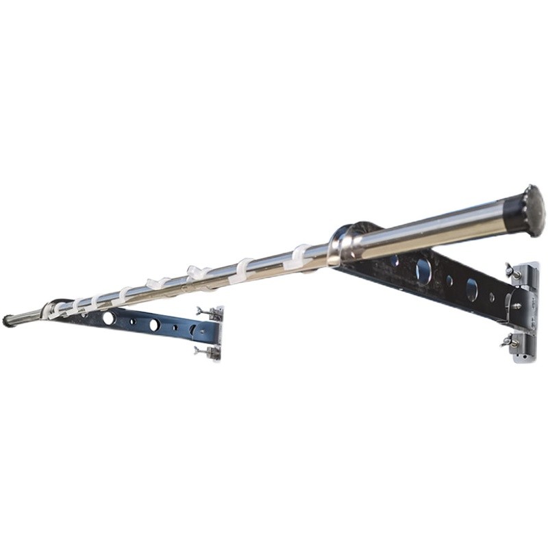 免打孔窗户晾晒架可折叠不锈钢小型晒衣架阳台防盗护栏支架晒被子