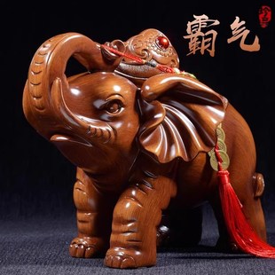 大象一对招财业礼品客厅玄关酒柜办公室装饰品乔迁档次桌面