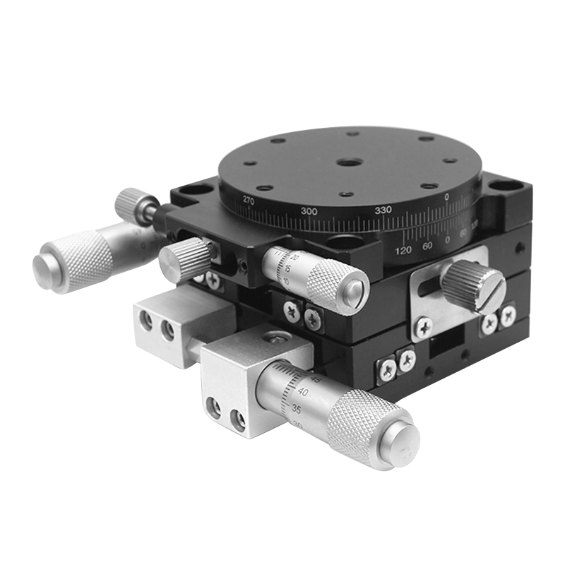 XYR三轴平台L/0/90/1-LM精密手动位移微调光学升降滑台