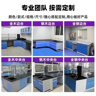 实验室钢木工作台全钢实验台化验室操作台化学实验桌试验台通风柜