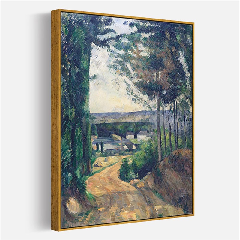 村子塞尚印刷仿制油画客厅卧室餐厅玄关风景建筑挂画背景墙装饰画