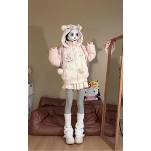 2026独特超好看棉服可爱冬季 穿搭面包服外套公主短裙女漂亮一整套