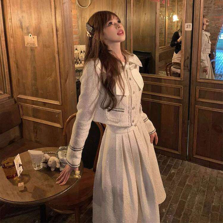 韩剧小千金两件套装女秋