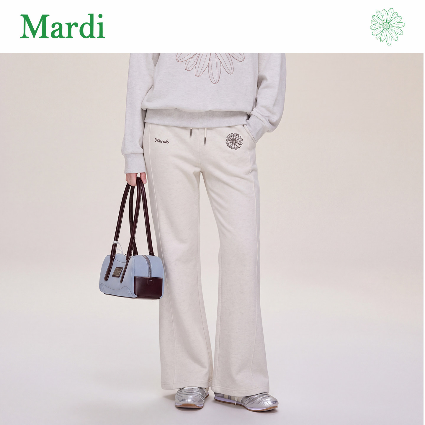 MARDI/玛尔帝26秋季休闲裤针织裤女生运动户外百搭卫裤长裤新款