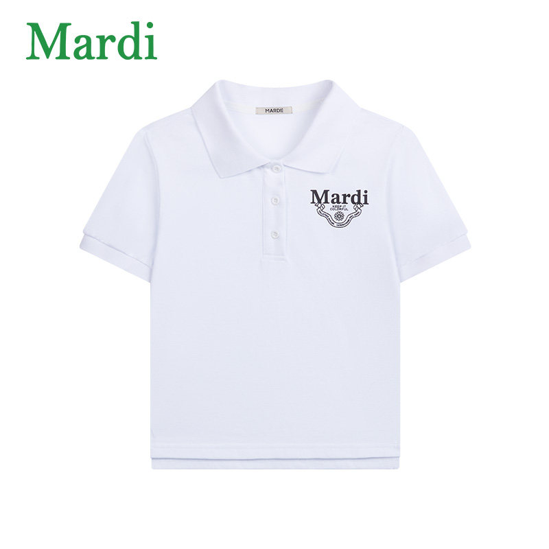 MARDI官方正品POLO衫小雏菊短袖T恤纯色翻领短袖修身女正肩2025夏,女装/女士精品,POLO衫,淘宝优惠券,粉丝福利购,淘宝优惠卷