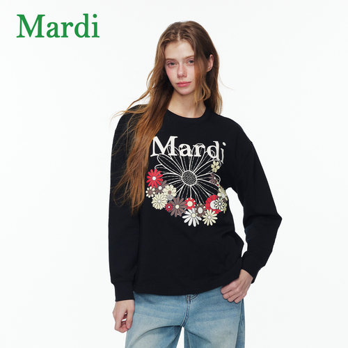 MARDI小雏菊长袖圆领T恤女