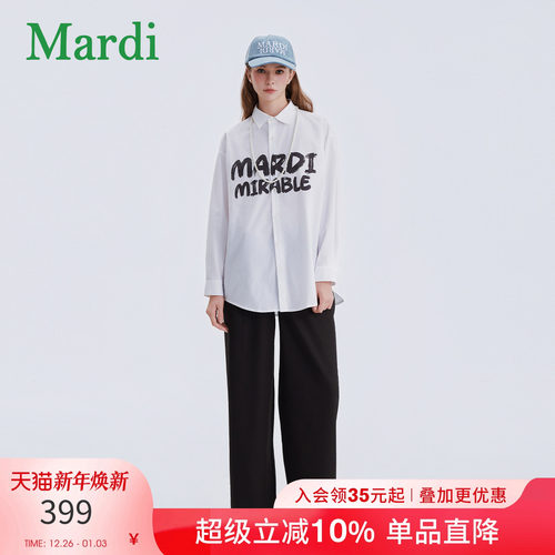 MARDI2025秋季新款女士长袖衬衫