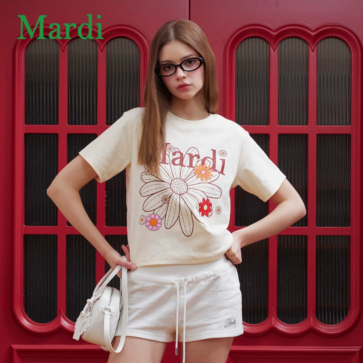 【烈儿宝贝直播间】MARDI小雏菊短袖T恤2026夏季上衣女MT