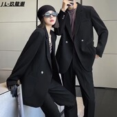 套装 男春秋季 薄款 轻奢休闲西装 轻熟风帅气男士 商务高级感dk西服男