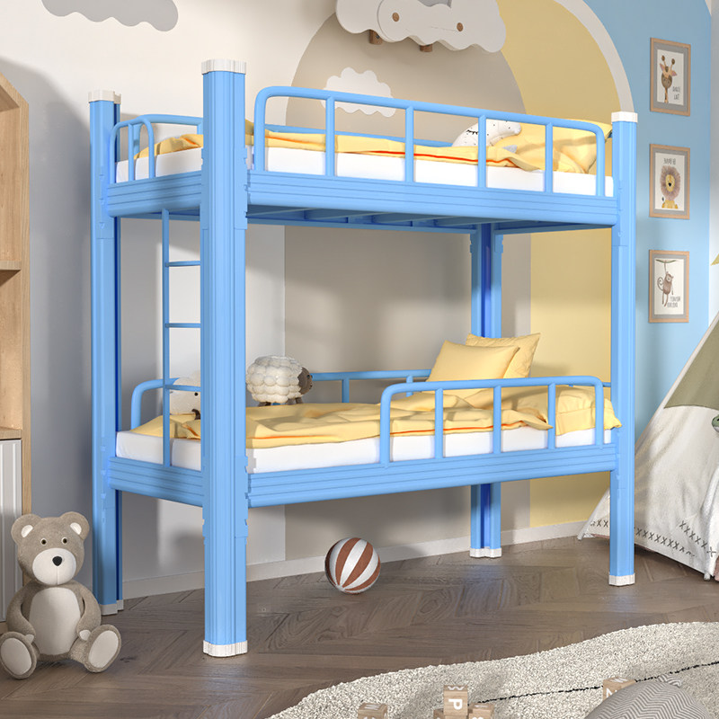 上下铺儿童床午管班层床低床小学生铁架床幼儿园午休铁艺床