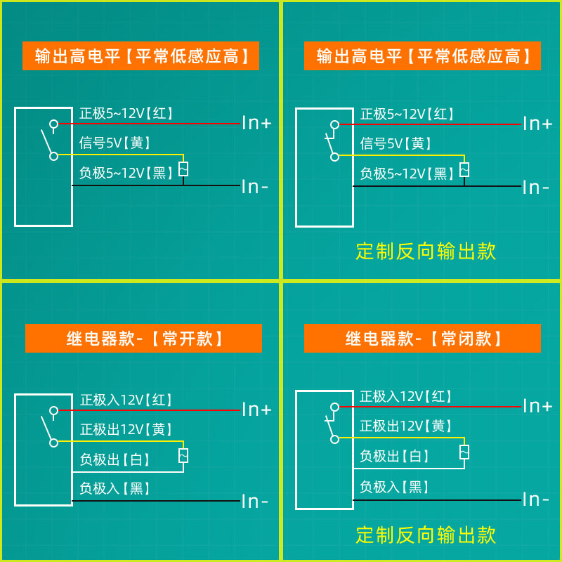 人体感应开关模块红外线传感器5V12V220V感应探头微型感应器开关