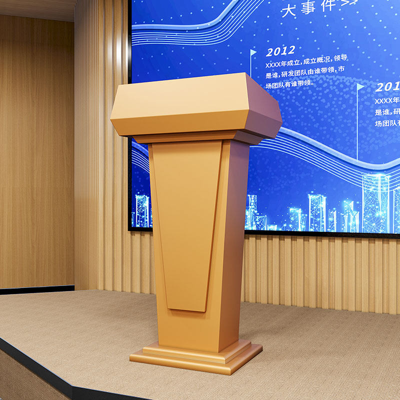 实木演讲台发言台讲台桌酒店饭厅门店迎宾台礼宾小型咨客台接待台
