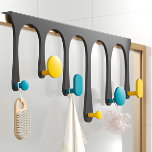 门后挂钩挂衣架免打孔门背后挂钩卧室浴室门上挂架门背式门上挂钩