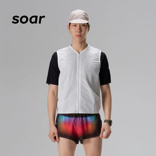 SOAR RUN训练系列男子专业跑步超轻防风防雨跑步背心马甲SG1M