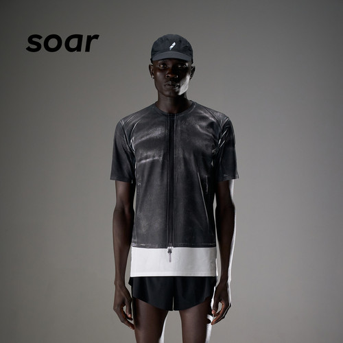 SOAR男子印花跑步T恤ST3M