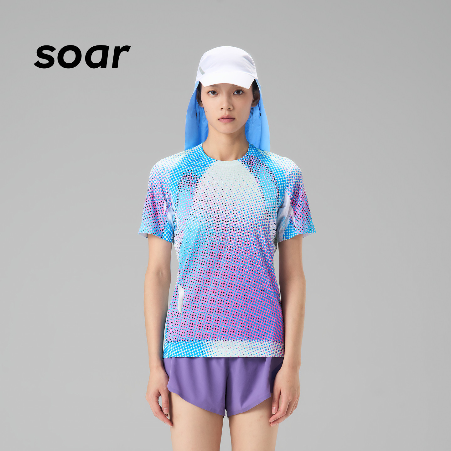 SOAR X RUN训练系列女子专业比赛短袖T恤印花TechT透气跑步服ST3W