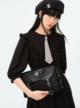 鸟撤柜剪牌 学院风连衣裙子 女装春秋时尚复古甜美设计师小众L221