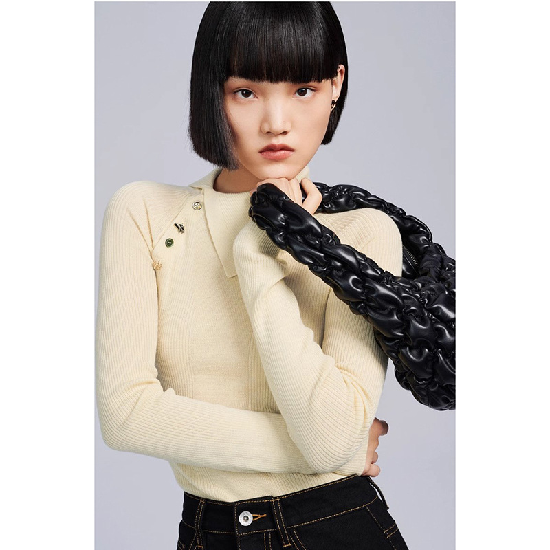 【鸟】撒柜捡漏清仓女装秋季透气保暖针织衫联名全羊毛套头衫L185