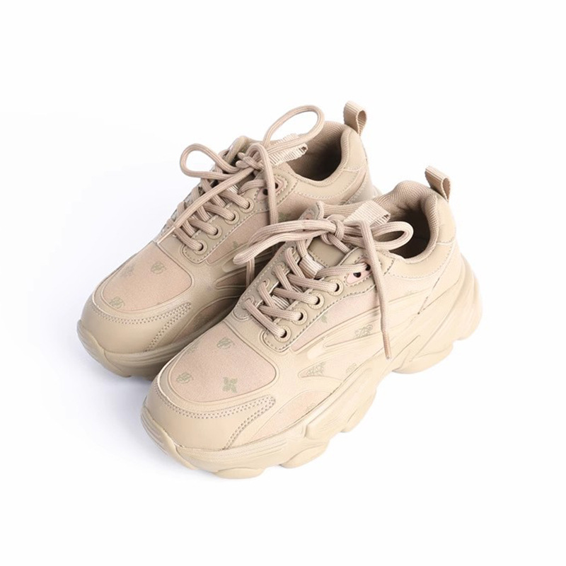 品牌撒柜清仓潮酷老花休闲女鞋