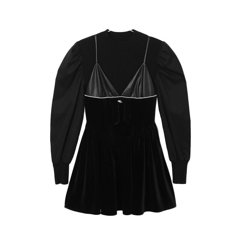 专柜撒柜剪牌女亲肤氛围感连衣裙