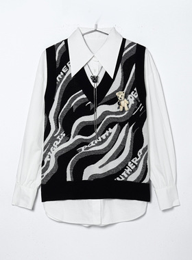 透气亲肤两件套衬衫鸟撤柜女装 一线品牌 正品剪牌青仓Z278