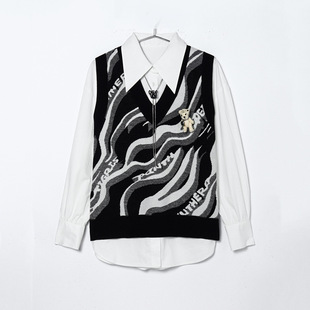 正品 一线品牌 剪牌青仓Z278 鸟撤柜女装 透气亲肤两件套衬衫