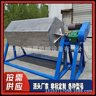 火烧铁打磨机 不锈钢件六角滚筒抛光机 八角铁件滚筒式 除锈机