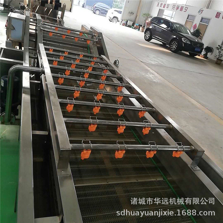 304不锈钢中央厨房净菜加工设备馋嘴猴豆干清洗风干流水线