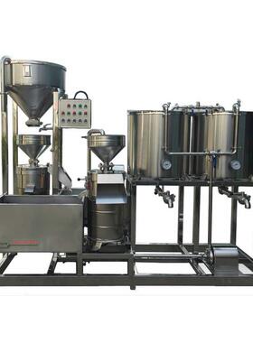 厂家供应TG-250二联磨豆浆机磨浆机组商用大型做豆浆设备浆渣分离