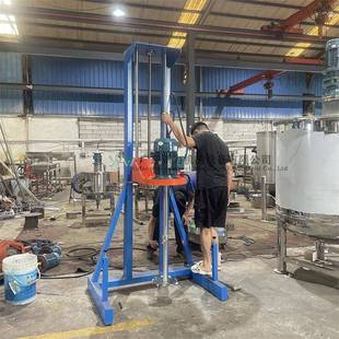 供应成都白酒米酒混合设备食品面浆高速搅拌机电动升降分散机