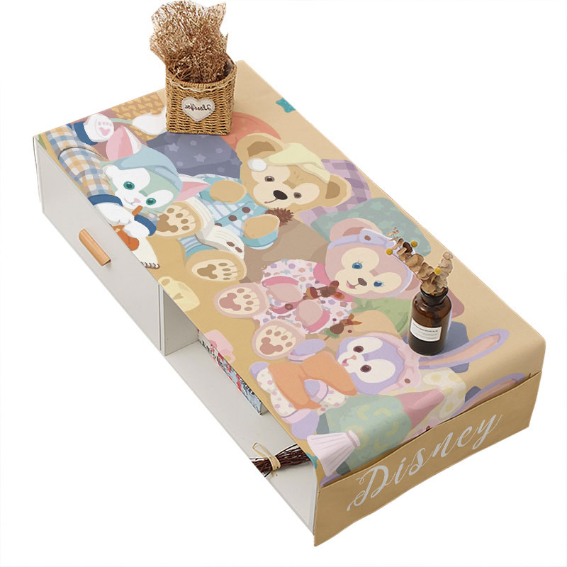 古灵精怪 茶几桌布客厅桌垫防水防烫茶几布盖布盖巾棉麻可爱卡通