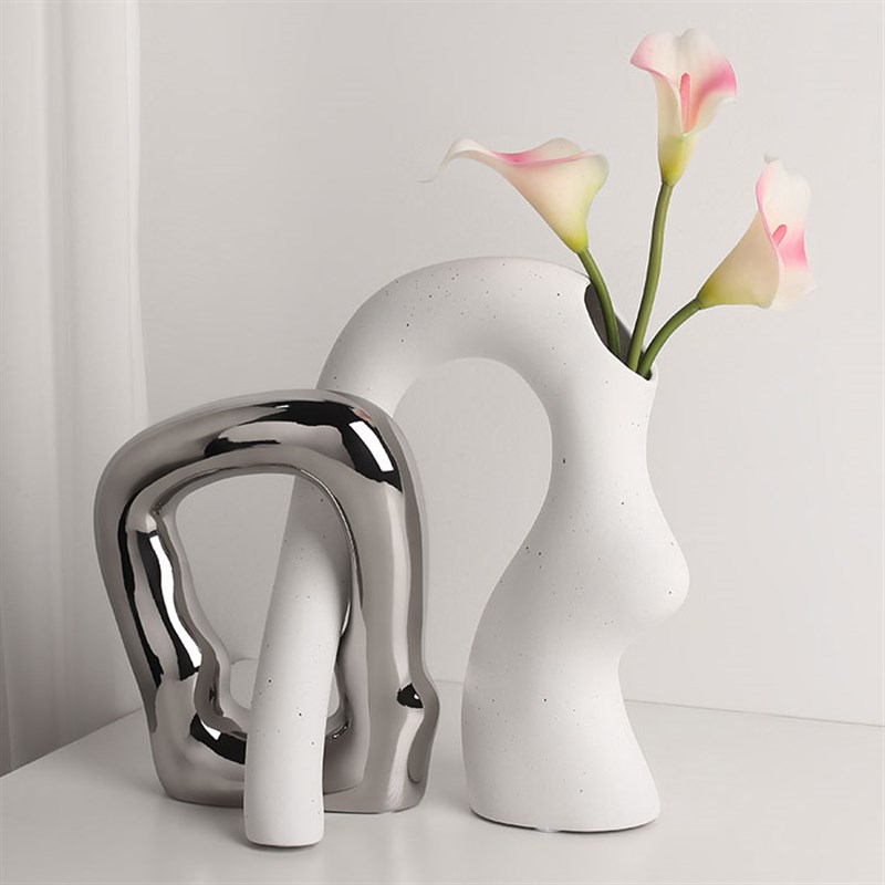 in艺术花瓶创意陶瓷客厅插花家居玄关样板房软装饰品