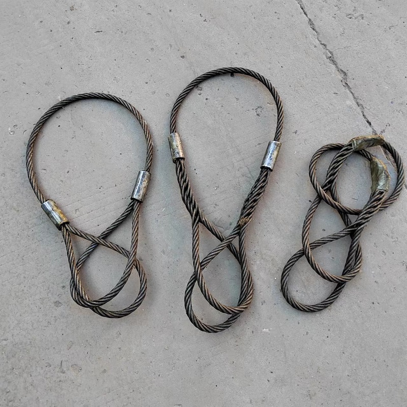 安装竖立电线杆钩挖机起重吊装辍杆施工电力工程专用钢丝绳索具