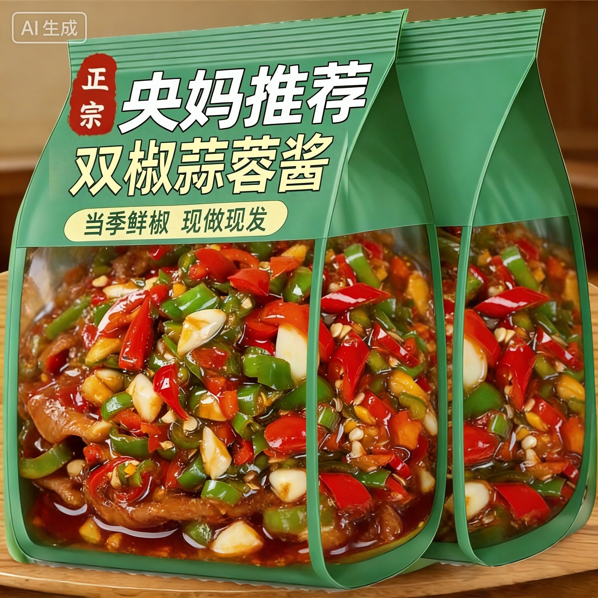辣椒酱下饭菜湖南特产剁椒双椒酱