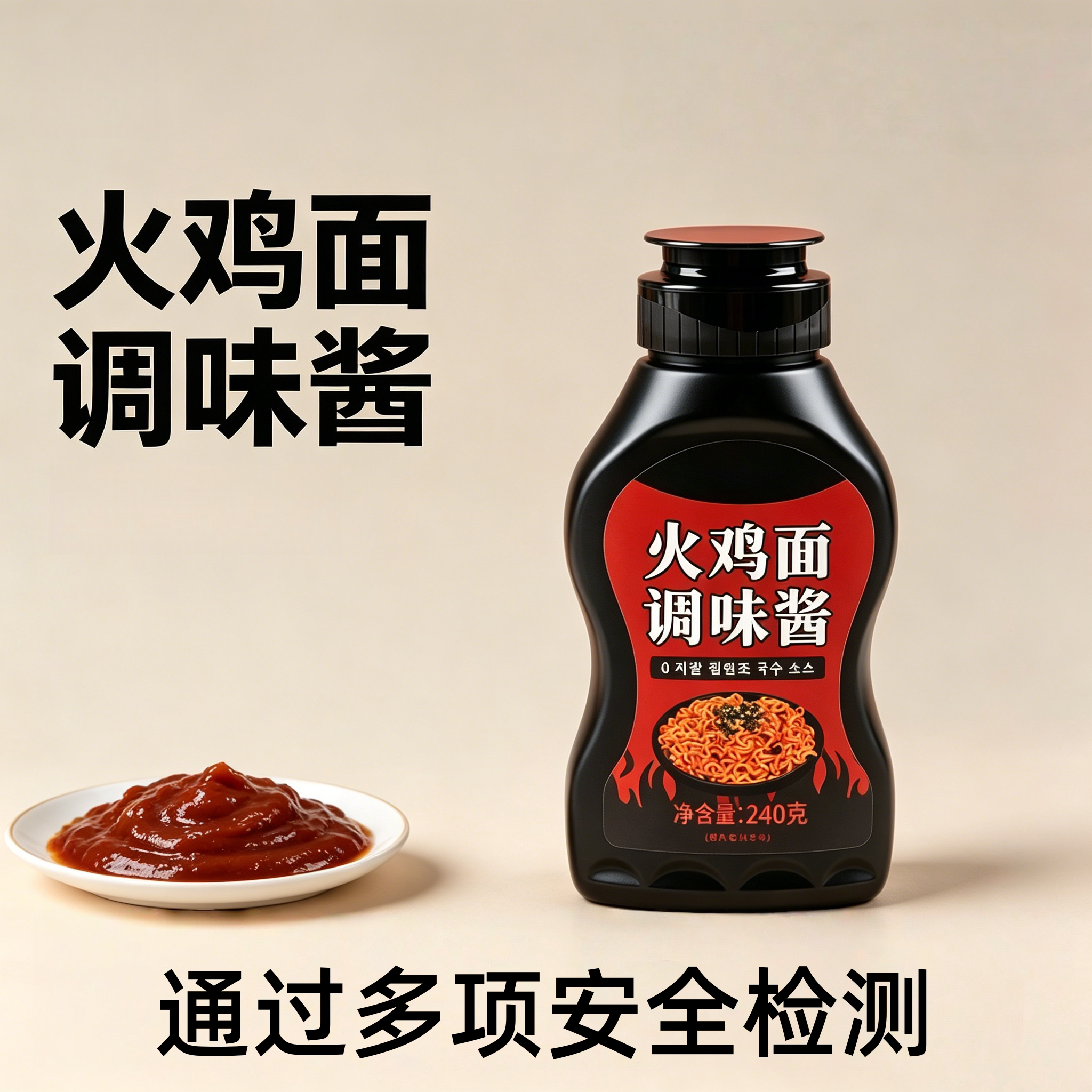 农科院韩式火鸡面酱料官方旗舰店拌面酱拌饭酱辣椒火鸡面酱调味料