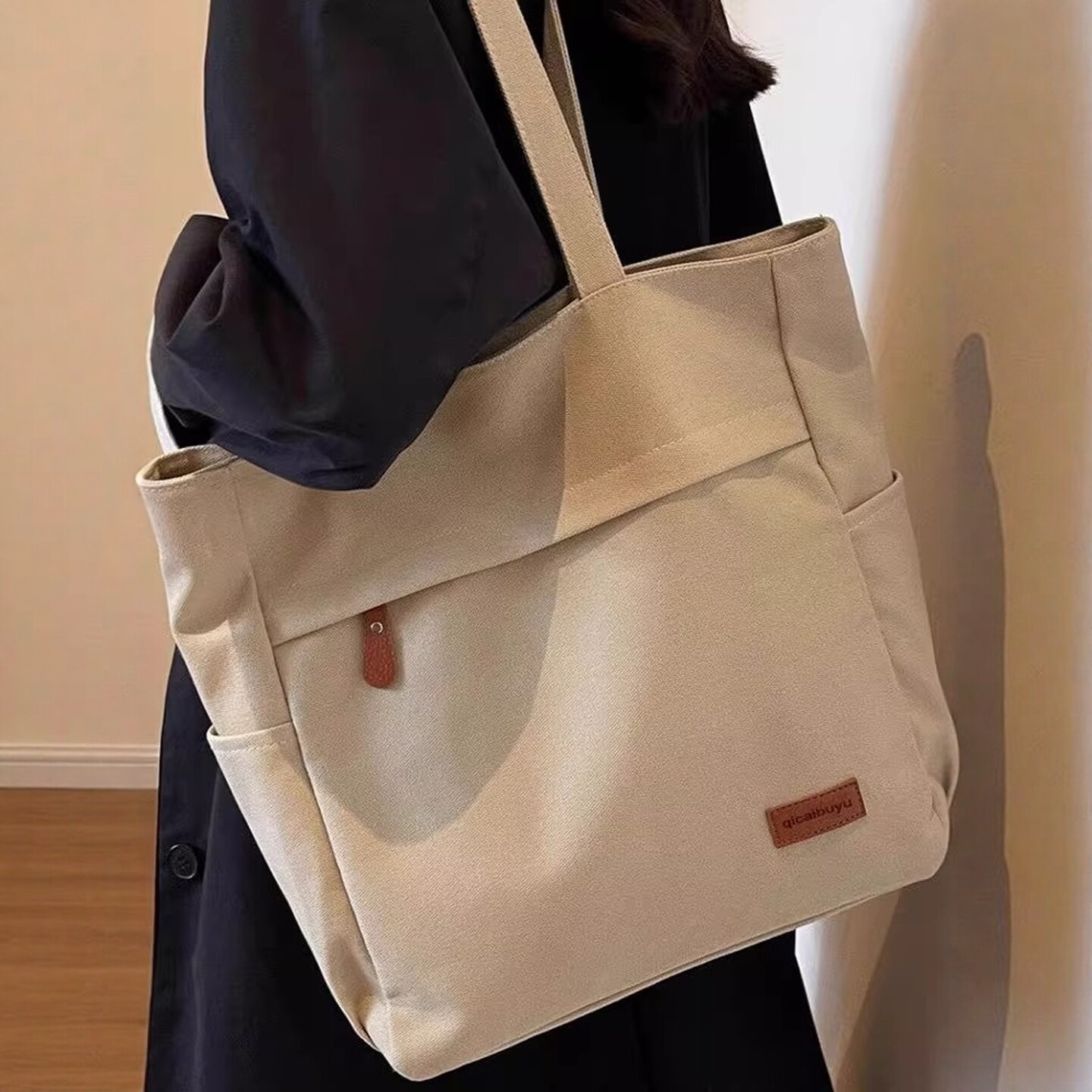 时尚大容量包包女大学生上课手提布袋上班帆布单肩通勤托特妈咪包,箱包皮具/热销女包/男包,托特包,淘宝优惠券,粉丝福利购,淘宝优惠卷