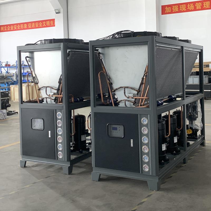厂家供应30匹风冷式冷水机壳管式工业冷水机制冷注塑电镀循环注塑