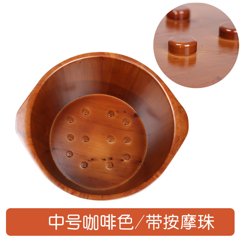 朴易泡脚桶木桶泡脚桶木质木桶柏橡足浴盆实木家用小洗脚加高按摩