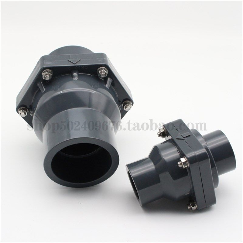 UPVC翻板式止回阀 摆动下水管道逆止阀 pvc工业级管阀水平单向阀,五金/工具,止回阀,淘宝优惠券,粉丝福利购,淘宝优惠卷