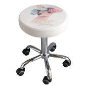 美发转椅纹绣升降椅美容椅子旋转美甲化妆靠背圆凳技师滑轮大工椅