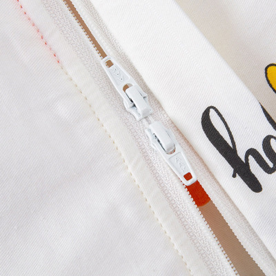 纯棉夹棉宝宝睡袍婴儿秋冬款睡衣儿童防踢被神器加厚大童短袖睡袋