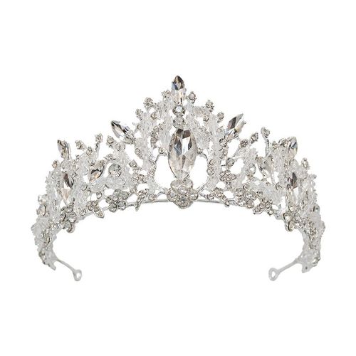 高端儿童皇冠头饰公主生日女童王冠演出女孩礼服水晶发箍表演水钻