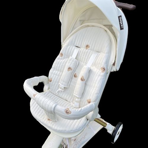 普洛可x6-3-4遛娃神器婴儿车坐垫座垫套加厚秋冬通用丸丫T6大白