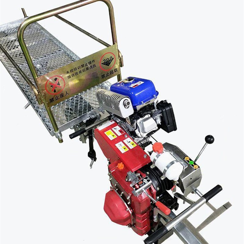 果园单轨运输车大马力山区茶园大棚运输搬运轨道机山地单轨运输车