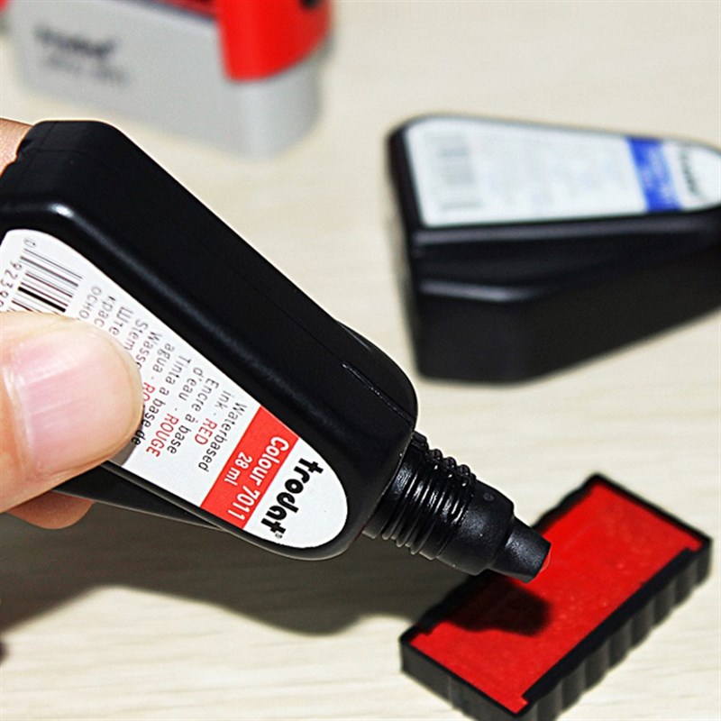 卓达7011 回墨印油水性印章配用油墨 翻斗印油万次章办公财务印油